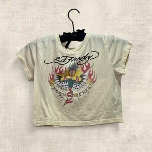 Ed Hardy Kids Yellow Tee with Graphic